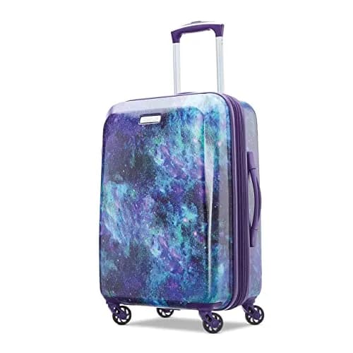 American Tourister Moonlight Hardside Expandable Luggage with Spinner Wheels, Cosmos, Carry-On 21-Inch | Durable ABS Shell & Smooth Spinner thumbnail 1