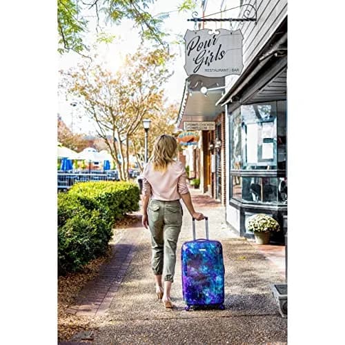 American Tourister Moonlight Hardside Expandable Luggage with Spinner Wheels, Cosmos, Carry-On 21-Inch | Durable ABS Shell & Smooth Spinner thumbnail 4