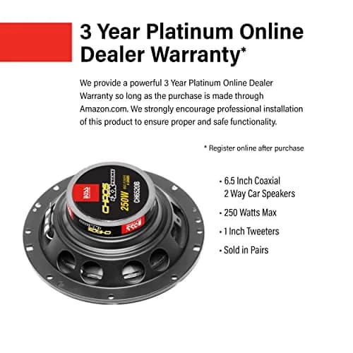 BOSS Audio Systems CH6520B 6.5 Inch Car Speakers (Pair) | 250 Watts, 2 Way, Full Range, 4 Ohms thumbnail 5