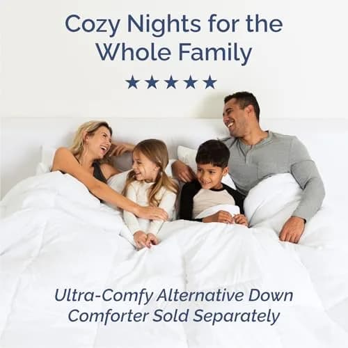 CGK Unlimited Queen Size 4 Piece Sheet Set | Breathable & Cooling Microfiber Sheets - Blue Stripes thumbnail 7