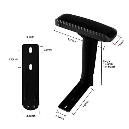 Frassie 4D Height Adjustable Chair Armrest Pair | Gaming Office Boss Chair Replacement thumbnail 2