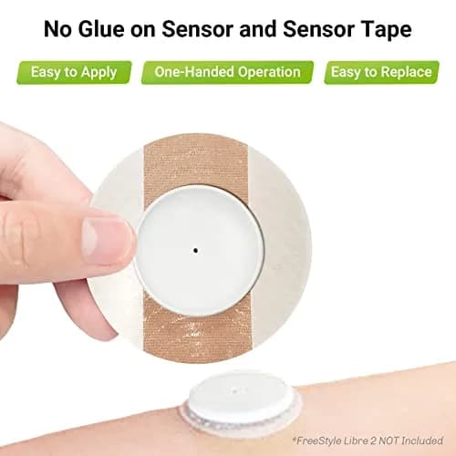 KOVOQ Reusable Hardshell Sensor Covers for Freestyle Libre 2 & Lingo (2 Pack) | Prevent Compression Lows, Shockproof Waterproof Add-On thumbnail 3