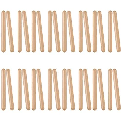 SINJEUN Wooden Rhythm Sticks 16 Pair | 8 Inch Classical Percussion Instrument for Students & Musicians thumbnail 1