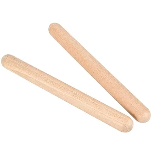 SINJEUN Wooden Rhythm Sticks 16 Pair | 8 Inch Classical Percussion Instrument for Students & Musicians thumbnail 4