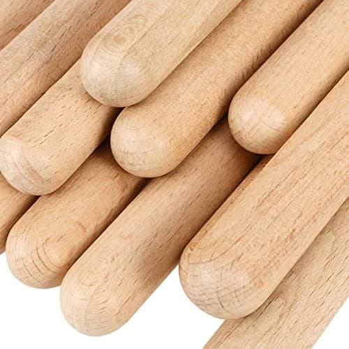 SINJEUN Wooden Rhythm Sticks 16 Pair | 8 Inch Classical Percussion Instrument for Students & Musicians thumbnail 3