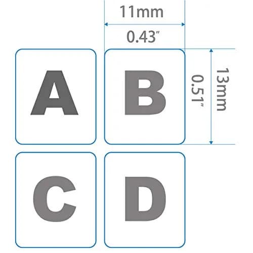 MUBUY-GOL 2 Pack Russian Keyboard Stickers Transparent Background | Compatible with All Desktops & Laptops thumbnail 5