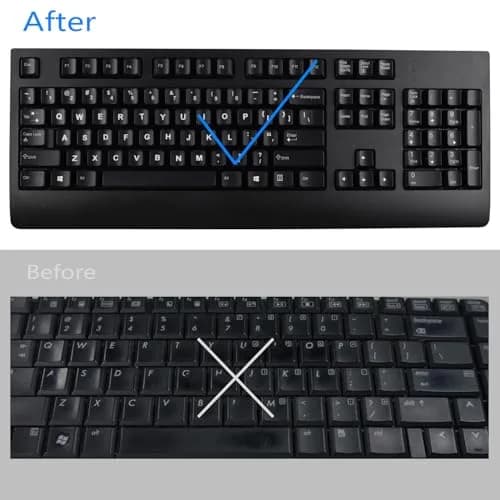 MUBUY-GOL 2 Pack Russian Keyboard Stickers Transparent Background | Compatible with All Desktops & Laptops thumbnail 3