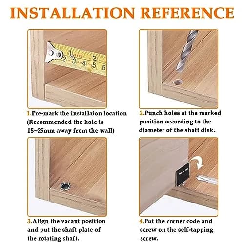 Aifeier ET Heavy Duty Concealed Shaft Door Hinges 39x16x12mm | Black Steel for Wood & Furniture (120 chars) thumbnail 4