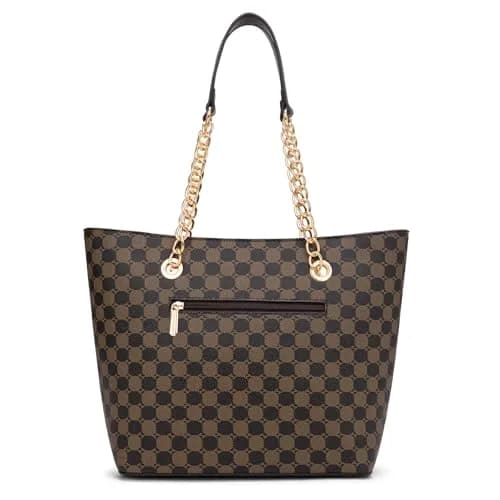 Montana West Tote Bag for Women Chain Top-handle Satchel Handbags Ladies Purses Shoulder Bags MWC-HB-0391-CF thumbnail 6