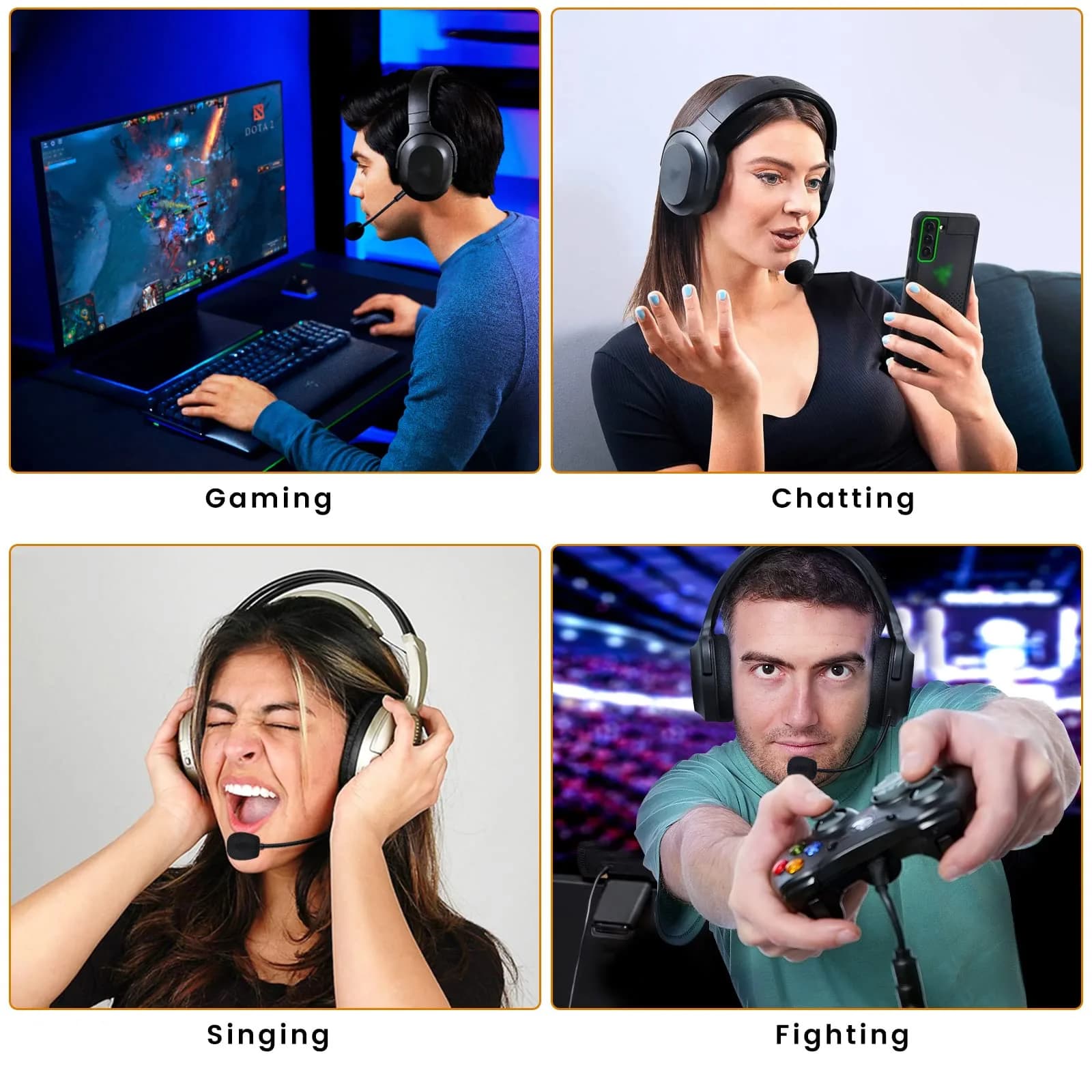 weishan Detachable Boom Microphone for Razer Barracuda X Wireless Gaming Headset | Noise Cancelling USB Mic - view 5