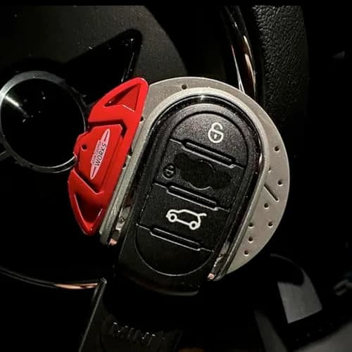 YaaGoo ABS Keychain Cover Case for Mini Cooper F54 F55 F56 F57 F60 (Red) thumbnail 2