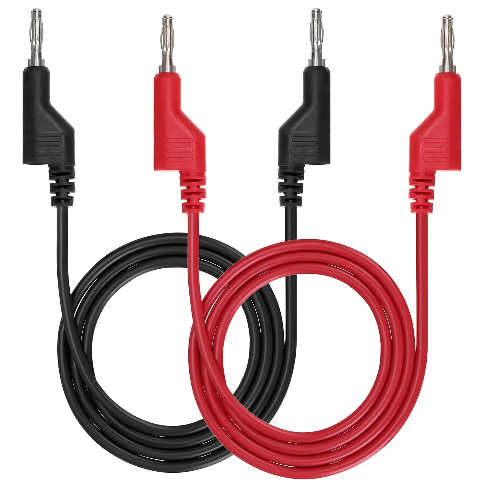Sumnacon 2 Pcs 4mm Banana to Banana Plug Test Leads 1m (3.3Ft) | 1000V/15A Silicone Insulated