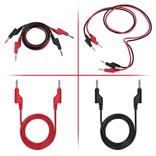 Sumnacon 2 Pcs 4mm Banana to Banana Plug Test Leads 1m (3.3Ft) | 1000V/15A Silicone Insulated thumbnail 7