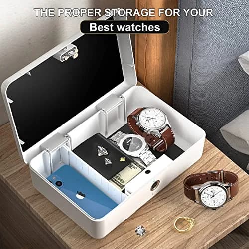 AICase Biometric Fingerprint Storage Box 22.99cm (9") | Quick Access Security for Valuables thumbnail 7