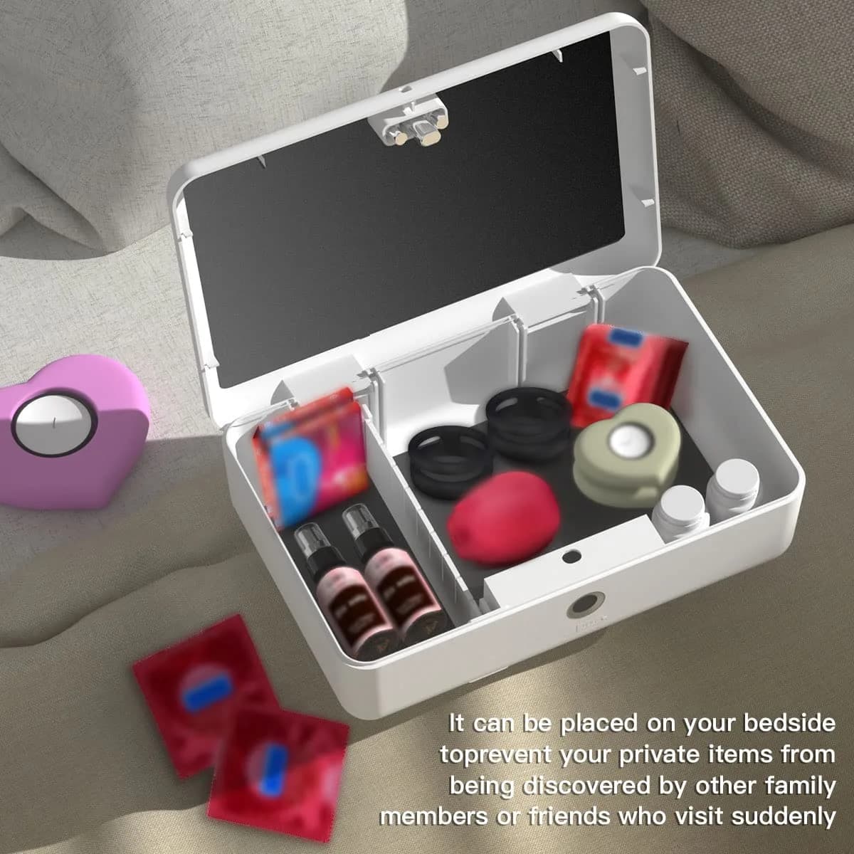 AICase Biometric Fingerprint Storage Box 22.99cm (9") | Quick Access Security for Valuables - view 8