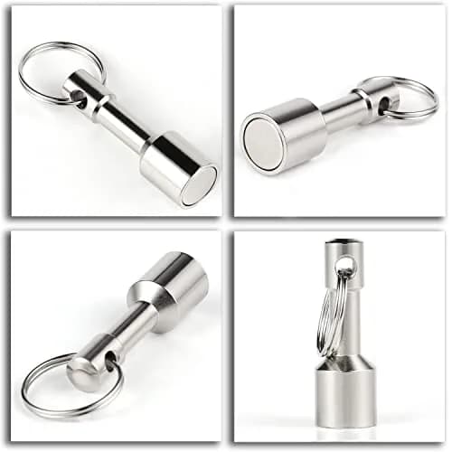 WELLZEER Keychain Magnet for Jewelry Testing 15mm x 45mm (2-Pack) | Strong Neodymium Metal Tester thumbnail 4