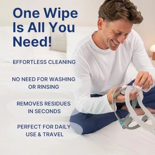 Snugell Citrus Scented CPAP Mask Wipes 110 Count | Alcohol-Free, Lint-Free Cotton for CPAP Equipment thumbnail 3