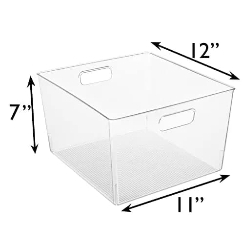 ClearSpace 4 Pack Item Container | Large Kitchen & Pantry Organizer, 12x11x7 inches thumbnail 6