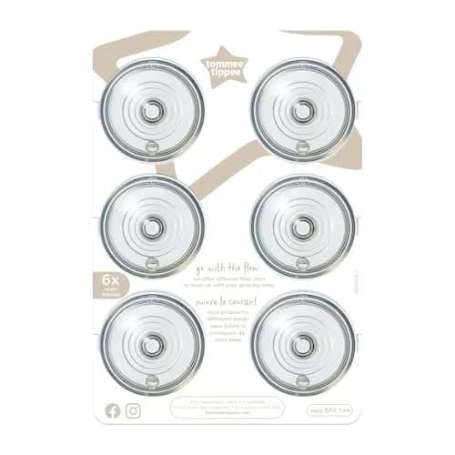 Tommee Tippee Natural Start Bottle Nipples, Fast Flow, 6 Count (Pack of 1) | Breast-Like for Natural Latch thumbnail 1