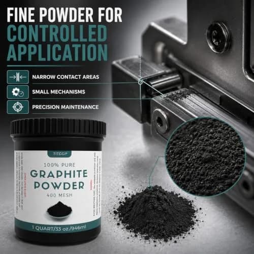 TITGGI Graphite Powder 32 oz (0.91 kg) | Dry Lubrication for Locks, Bearings, and Mechanisms thumbnail 4