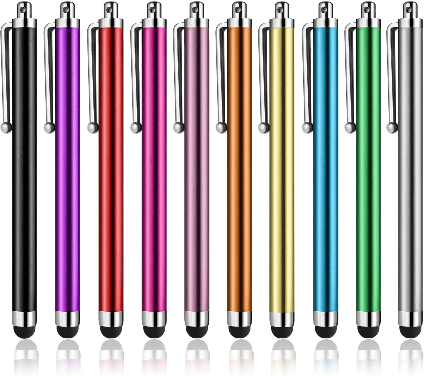 Abiarst Stylus Pens for Touch Screens 10-Pack | High Precision Universal Stylus for iPad iPhone Tablets Samsung Galaxy