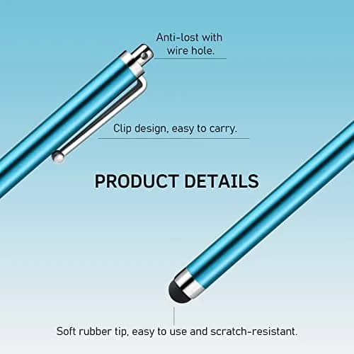 Abiarst Stylus Pens for Touch Screens 10-Pack | High Precision Universal Stylus for iPad iPhone Tablets Samsung Galaxy thumbnail 2