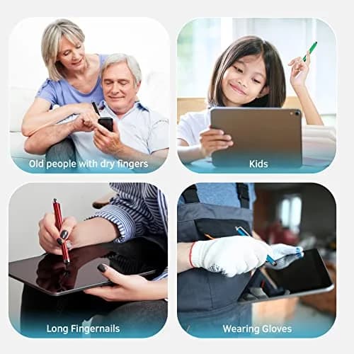Abiarst Stylus Pens for Touch Screens 10-Pack | High Precision Universal Stylus for iPad iPhone Tablets Samsung Galaxy thumbnail 3