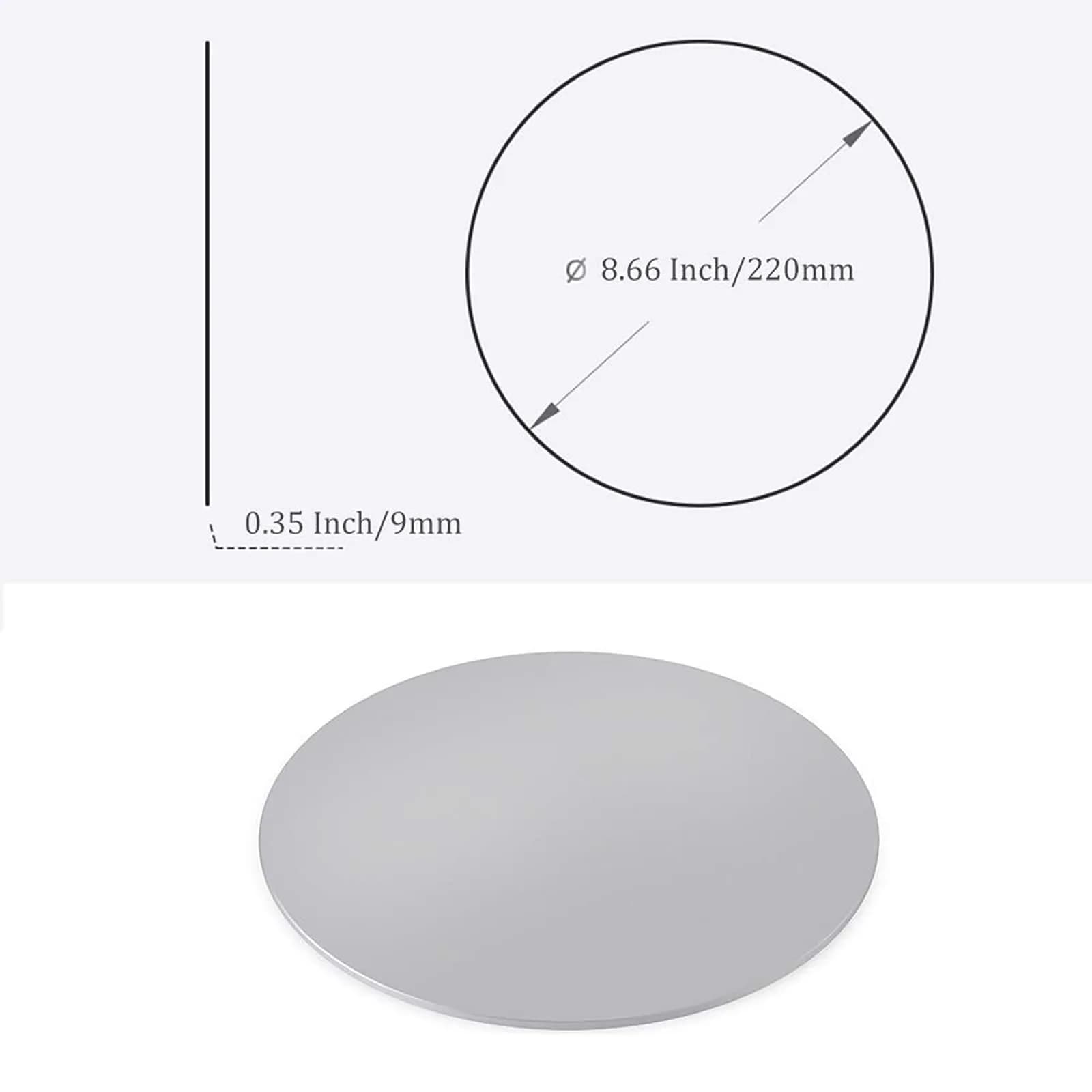 Yoqanr 360° Rotating Monitor Swivel Base Silver Aluminum Alloy 22cm (8.66 inch) | Stable Screen Turntable for Laptops, TVs, and More - view 6