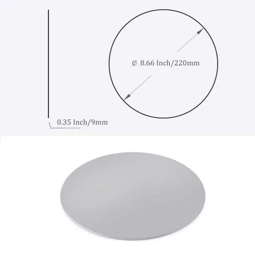 Yoqanr 360° Rotating Monitor Swivel Base Silver Aluminum Alloy 22cm (8.66 inch) | Stable Screen Turntable for Laptops, TVs, and More thumbnail 6