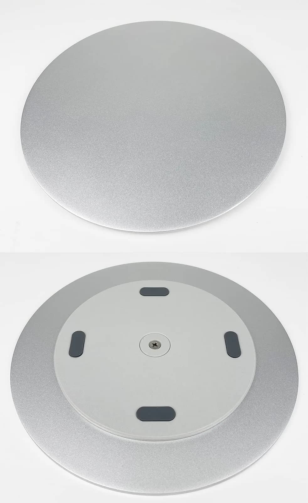 Yoqanr 360° Rotating Monitor Swivel Base Silver Aluminum Alloy 22cm (8.66 inch) | Stable Screen Turntable for Laptops, TVs, and More - view 7