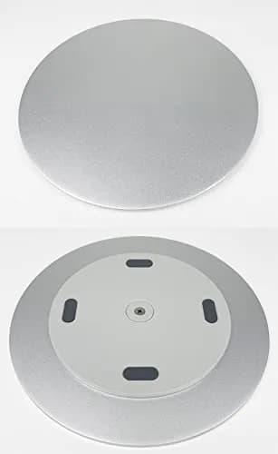 Yoqanr 360° Rotating Monitor Swivel Base Silver Aluminum Alloy 22cm (8.66 inch) | Stable Screen Turntable for Laptops, TVs, and More thumbnail 7