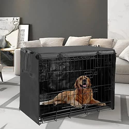 Joroamp 36 Inch Dog Crate Cover 91.4cm (36"L x 23"W x 25"H) | Waterproof 600D Oxford with 1-3 Doors thumbnail 7
