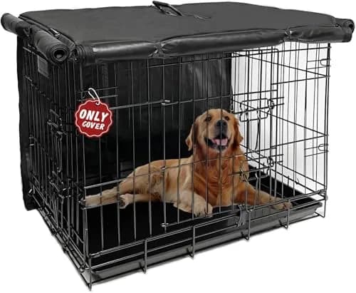 Joroamp 30 Inch Dog Kennel Cover 76.2cm (30"L x 19"W x 21"H) | Waterproof 600D Oxford with 1-3 Doors thumbnail 1
