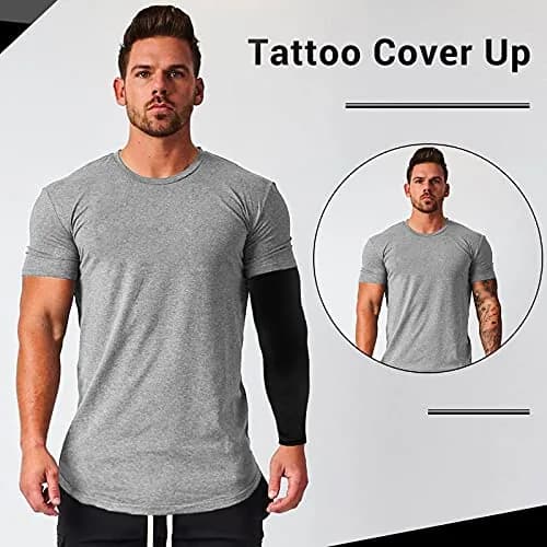 Rescoto UPF 50+ Cooling Arm Sleeves (2 Pairs, Black & Beige) | Protects Skin from Harmful UV Rays thumbnail 3