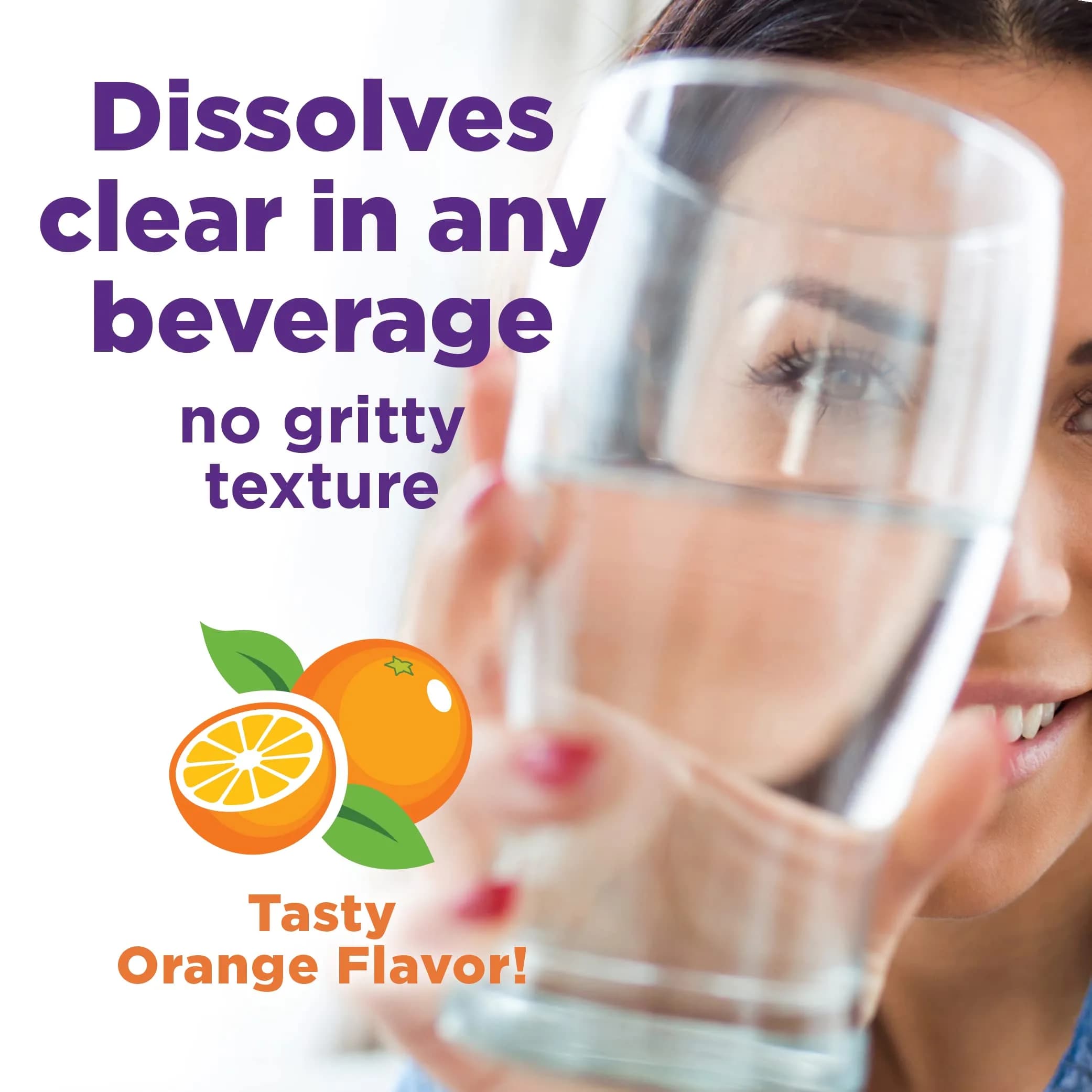 Amazon Basic Care ClearLax Polyethylene Glycol 3350 Powder for Solution, Orange Flavor, 1.11 Pound (503 g) | Osmotic Laxative for Occasional Constipation Relief - view 2