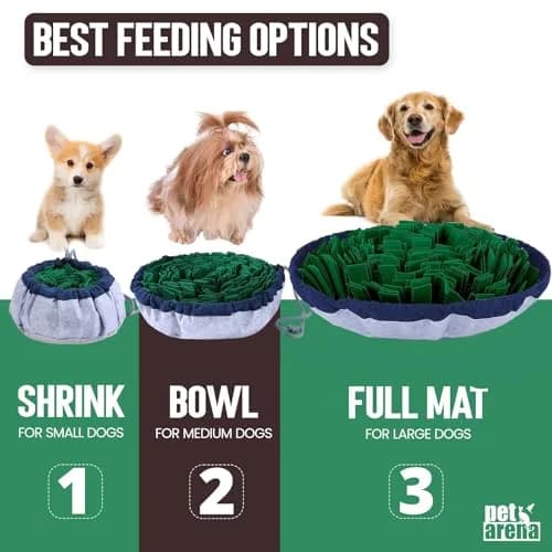 PET ARENA Adjustable Snuffle Mat for Dogs Puzzle Feeder Toy | Stimulates Natural Foraging & Mental Health thumbnail 2