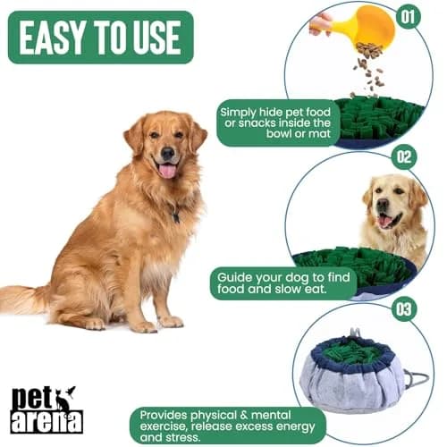 PET ARENA Adjustable Snuffle Mat for Dogs Puzzle Feeder Toy | Stimulates Natural Foraging & Mental Health thumbnail 3
