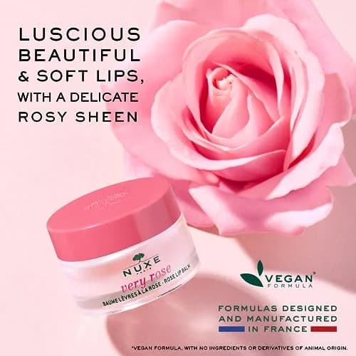 Nuxe Very Rose Nourishing Lip Balm with Shea Butter and Beeswax | Hydrates & Protects Dry Lips thumbnail 3