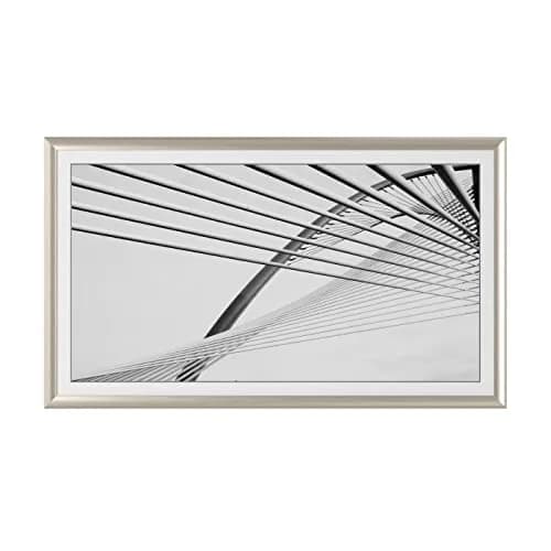 Frame My TV German Silver Prismatic 3" Deco TV Frame for Samsung The Frame/Pro TVs | Aluminum Construction thumbnail 4