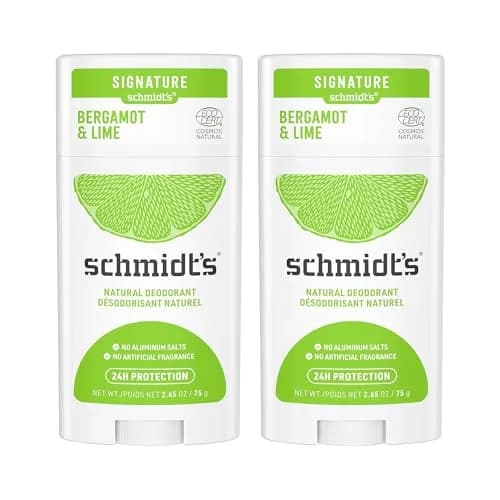 Schmidt's Natural Deodorant Bergamot & Lime 2.65 oz | 24 Hour Odor Protection, Vegan & Aluminum-Free thumbnail 1