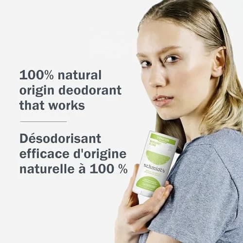 Schmidt's Natural Deodorant Bergamot & Lime 2.65 oz | 24 Hour Odor Protection, Vegan & Aluminum-Free thumbnail 6