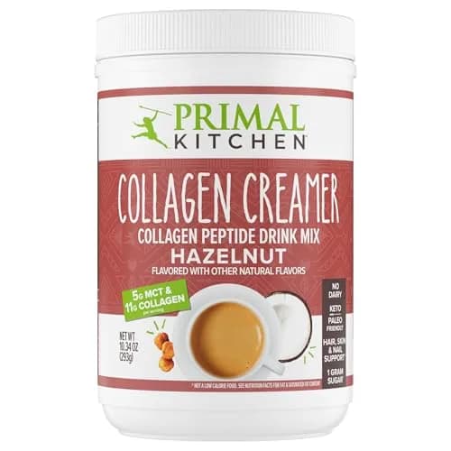 Primal Kitchen Hazelnut Collagen Creamer Powder 293g (10.34 Oz) | 11g Collagen Peptides Per Serving thumbnail 1