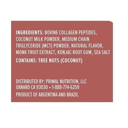 Primal Kitchen Hazelnut Collagen Creamer Powder 293g (10.34 Oz) | 11g Collagen Peptides Per Serving thumbnail 3