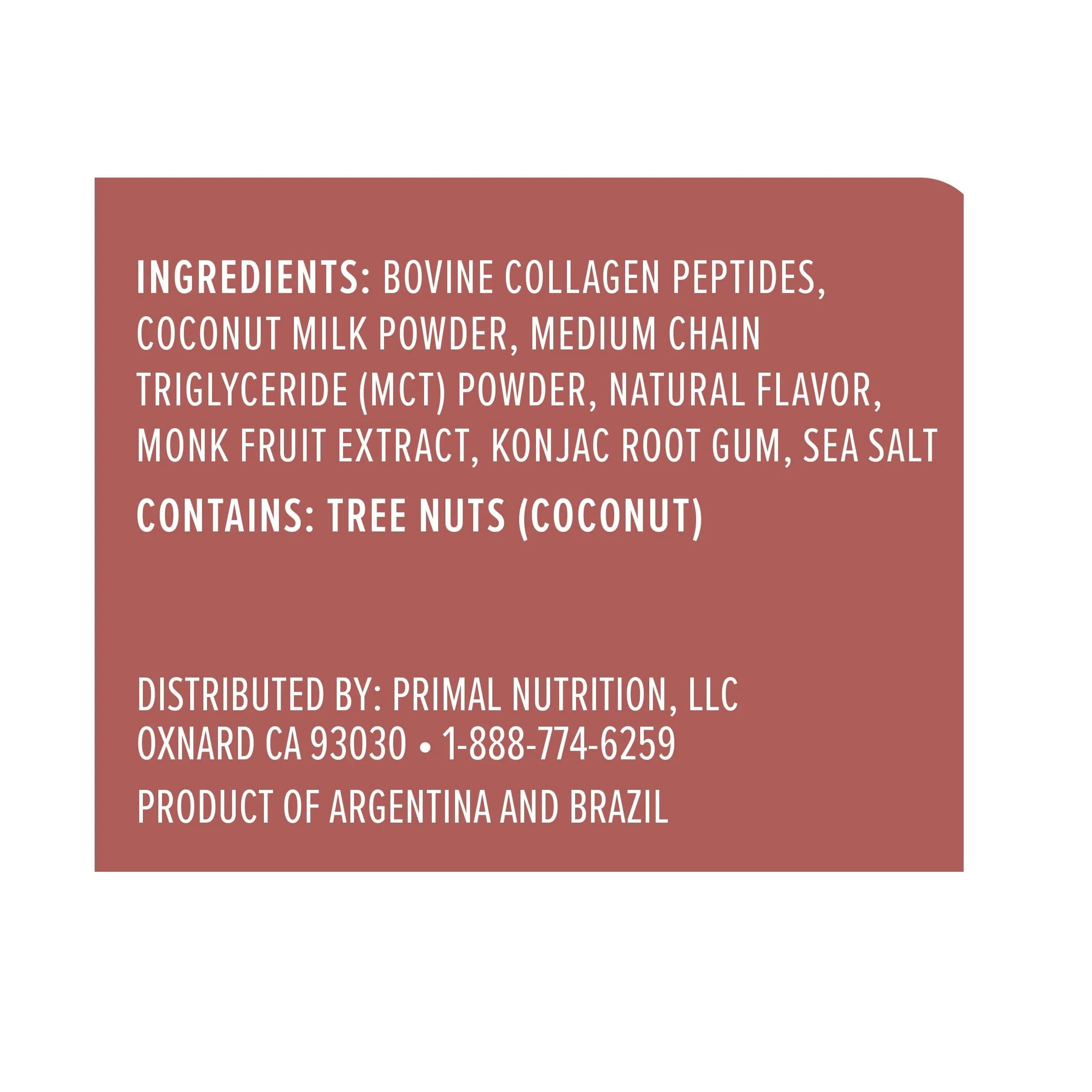 Primal Kitchen Hazelnut Collagen Creamer Powder 293g (10.34 Oz) | 11g Collagen Peptides Per Serving - view 3
