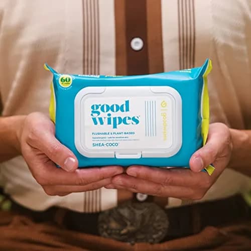 goodwipes Flushable Wipes Shea-Coco 60 Count (Pack of 8) | Septic Safe & Biodegradable thumbnail 7