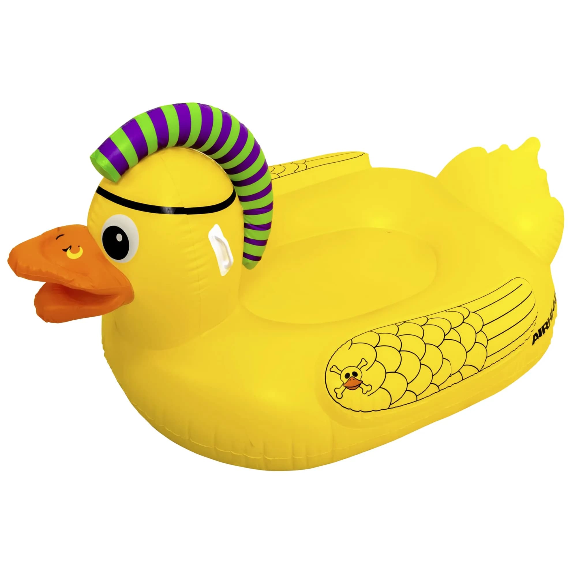 AIRHEAD Punk Duck Inflatable Pool Float Large | Heavy Gauge PVC, 70 x 57-inches, 1-2 Rider Pool & Lake Float