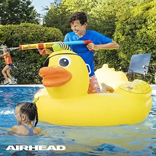 AIRHEAD Punk Duck Inflatable Pool Float Large | Heavy Gauge PVC, 70 x 57-inches, 1-2 Rider Pool & Lake Float thumbnail 6