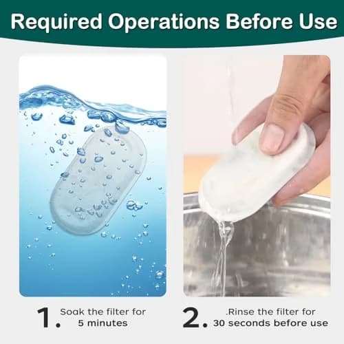 KANCHOU Cat Water Fountain Filter 8Pcs | Compatible with 101oz/3L Stainless Steel Pet Fountain thumbnail 5