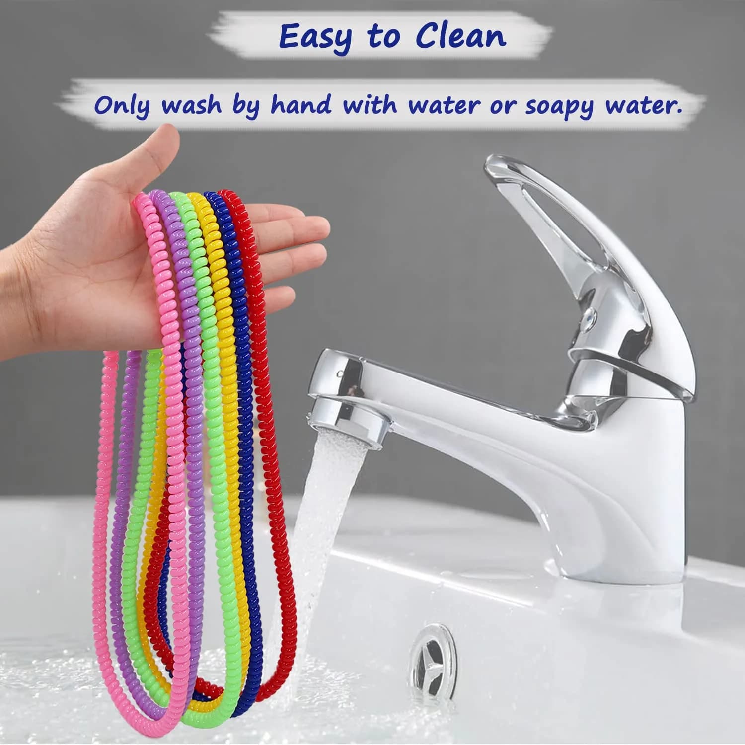 Olugu Sensory Chew Necklace 6 Pack | BPA-Free PLA Oral Motor Aids for Kids - view 5