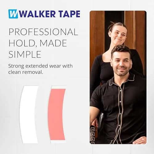 Walker Tape Sensi-Tak C Contour Pre-Cut Strips 36 Pack | Extended Wear Wig Tape for Lace Front & Poly Systems thumbnail 8